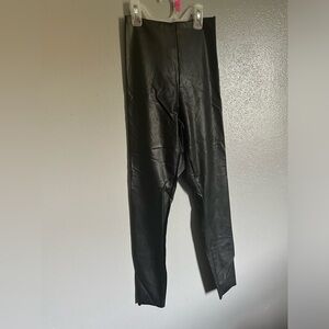 Faux leather leggings